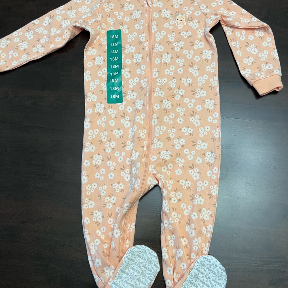 Charming Daisy Print Kids Footie